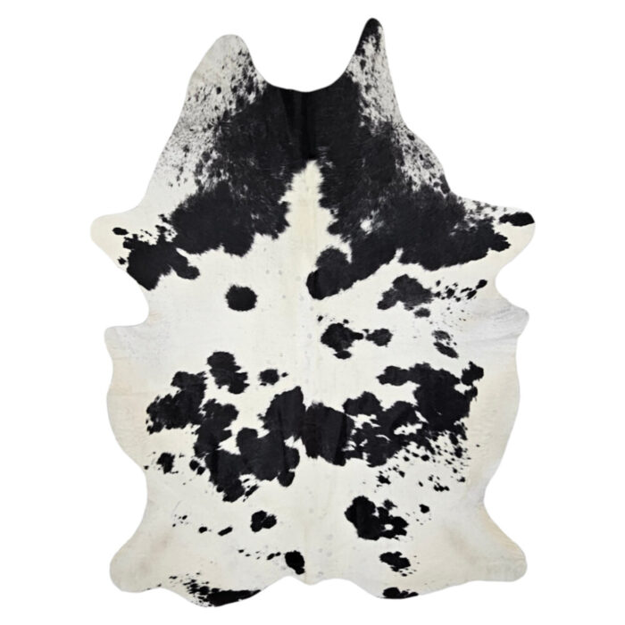 Black And White Genuine Cow Hide Rug