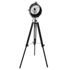 Black Grid Steel Floor Standing Lamp