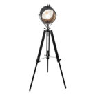 Black Grid Steel Floor Standing Lamp