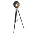 Black Grid Steel Floor Standing Lamp