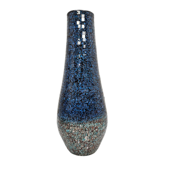 BlueBrown-Tapered-Mosaic-Vase.jpg Blue Mosaic Vase