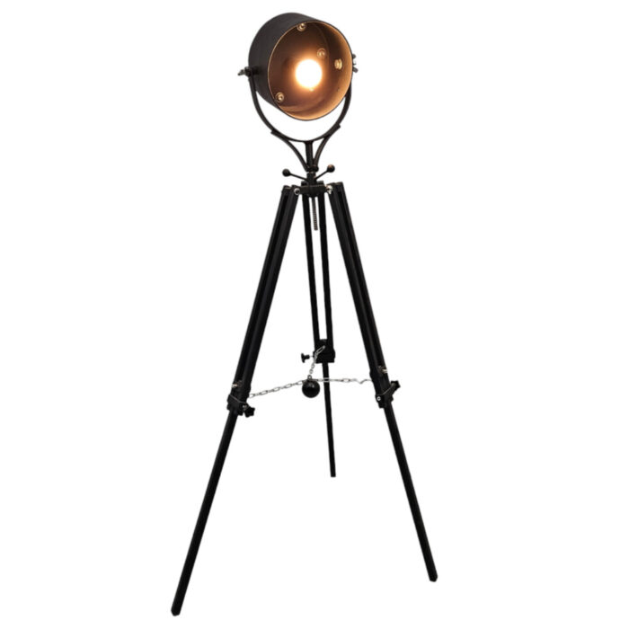 Bolts-Black-Steel-Tripod-Floor-Standing-Lamp-On.jpg Black Steel Floor Standing Lamp