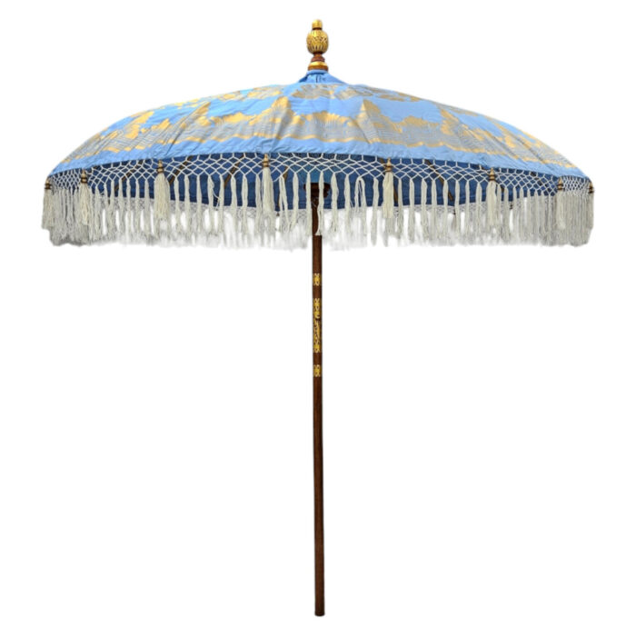 Cotton Light Blue Bonita Umbrella