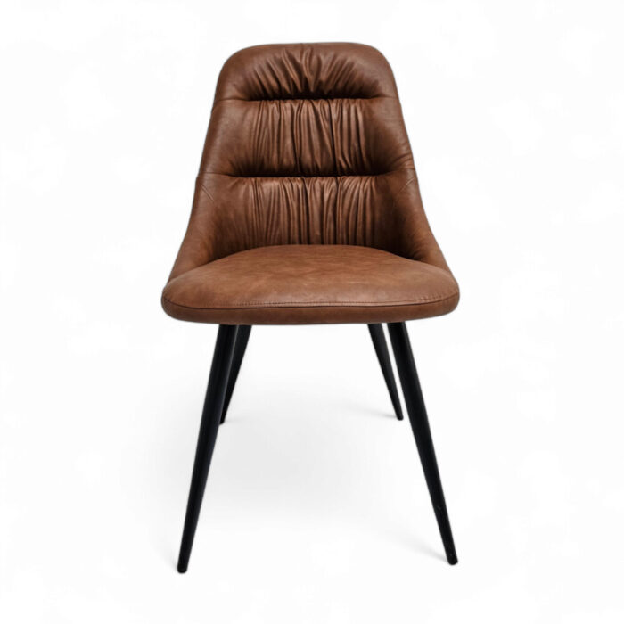 Brooklyn-PU-Leather-Dining-Chair-Main.jpg Brooklyn Pu Brown Leather Dining Chair