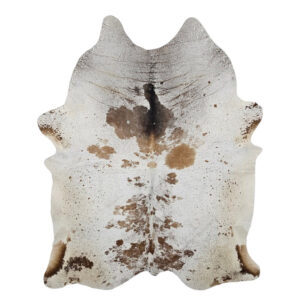 Brown And White Genuine Cow Hide Rug