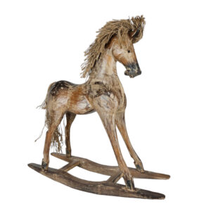 Carved Wooden Rocking Horse