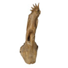 Carved wooden cockatoo
