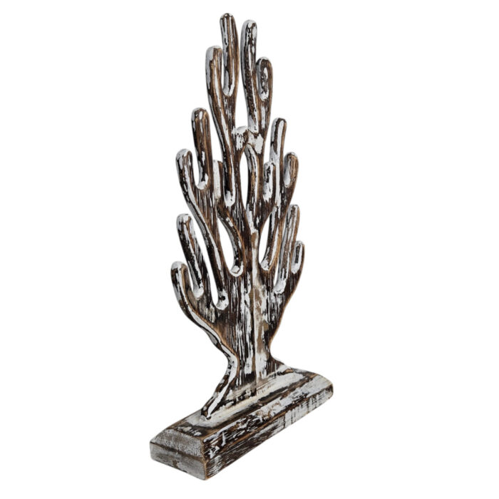 Carved-Decorative-Coral-36cm-Side.jpg Wooden Coral Jewelry Stand and Decor