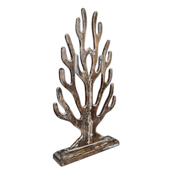 Carved-Decorative-Coral-42cm-Side.jpg Carved Wooden Coral Jewelry Holder
