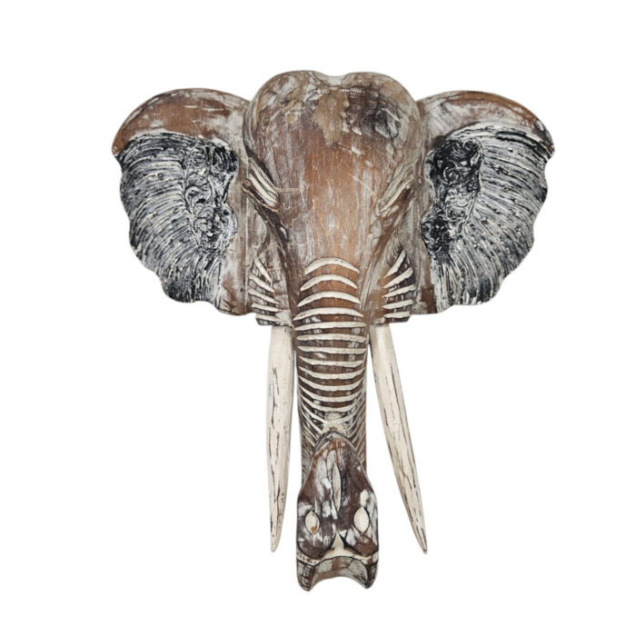 Carved-Wooden-Elephant-Mask-40cm.jpg Elephant Mask Home Decor