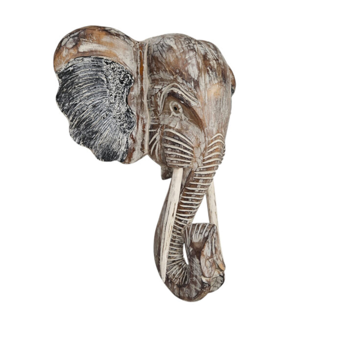 Carved Elephant Mask