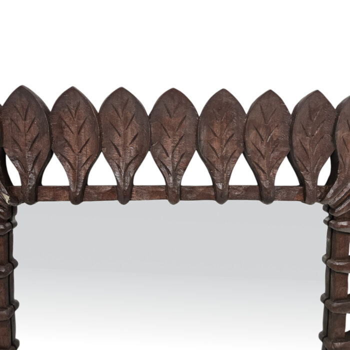 Catalina-Leaf-Mirror-Close.jpg Decorative wooden mirror