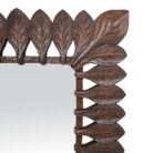 Leaf pattern wall mirror