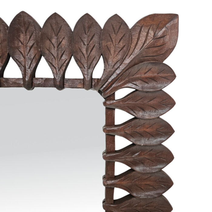 Catalina-Leaf-Mirror-Main-Close-Up.jpg Leaf pattern wall mirror