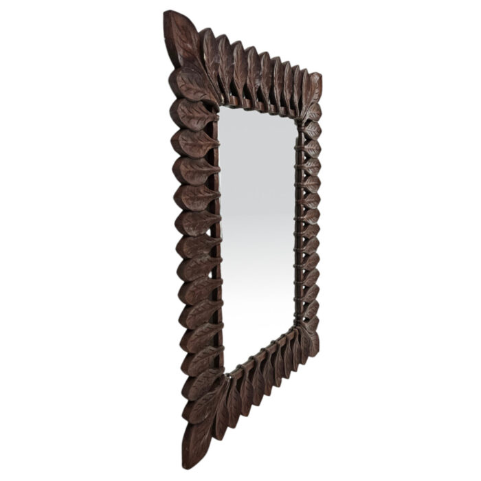 Catalina-Leaf-Mirror-Side.jpg Carved wooden wall mirror