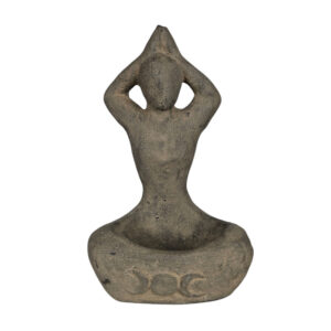 Cement Yoga Lady Statue