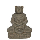 Cement Cat In Robe Statue