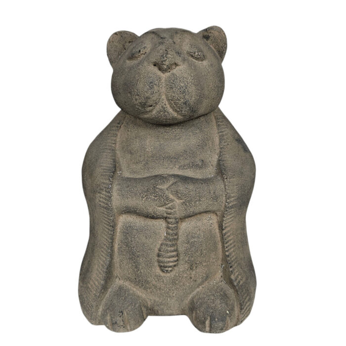 Cement Cat In Robe Statue