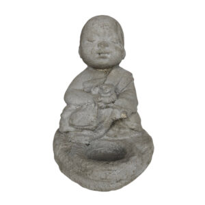 Cement Monk Candle Holder