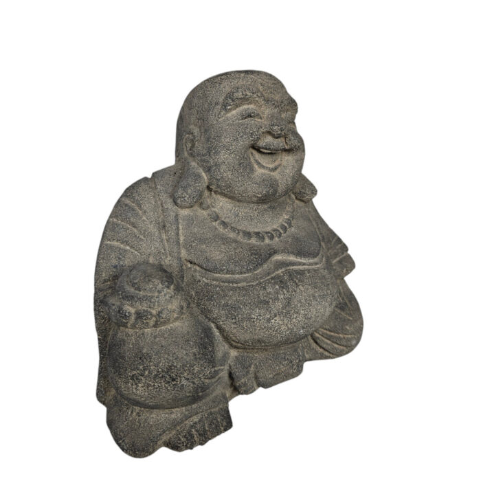 Cement-Thai-Happy-Buddha-20cm-Side.jpg Buddha sculpture for home