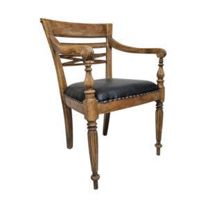 Scroll Teak Arm Chair