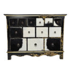 Rustic Wooden Commode Drawer Unit