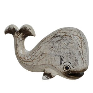 Wooden Cute Decorative Whale