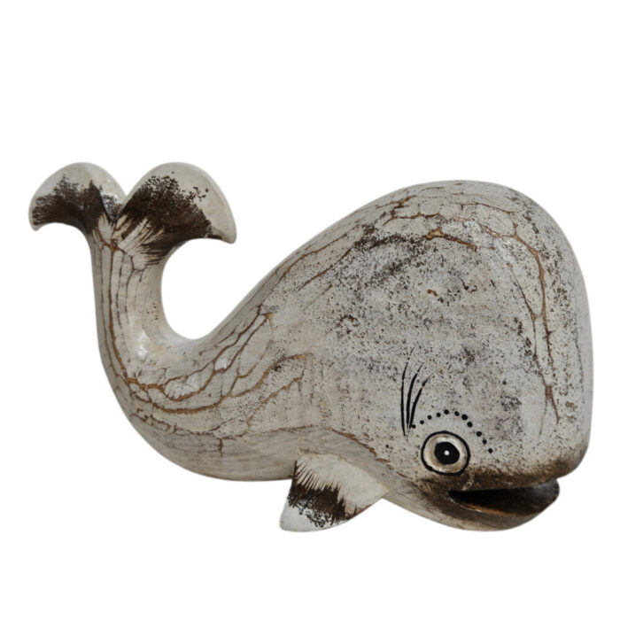 Wooden Cute Decorative Whale