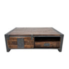 Dark-Stain-Wooden-Country-Square-Coffee-Table-Front-Top.jpg