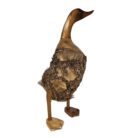 Hand-carved wooden duck