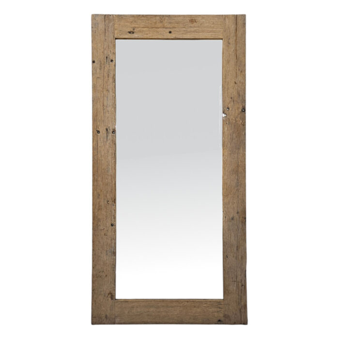 Erosi-Rectangle-Teak-Mirror.jpg Erosi Aged Teak Wall Mirror
