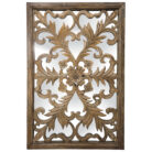 Carved Floral Wall Mirror
