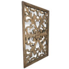 Carved Floral Wall Mirror