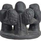Black Circle Angels Candle Holder