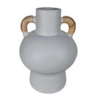 White centerpiece vase