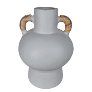 White centerpiece vase