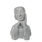 Abstract face statue