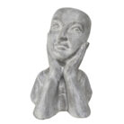Abstract face statue