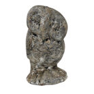 Rustic owl sculpture