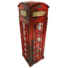 Red UK Phone Box Replica Display Case
