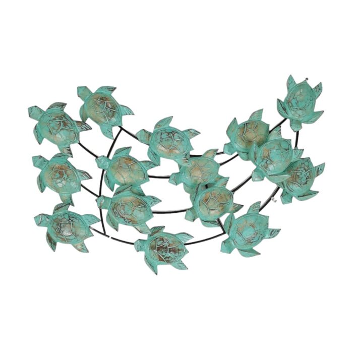 Blue Swimming Turtles Wall Hanging Blue Swimming Turtles Wall Hanging