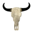 Carved Buffalo Skull