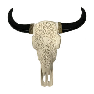 Carved Buffalo Skull