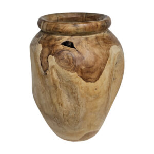 Decorative Burmese Teak Vase