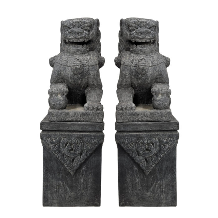 Large-Temple-Lion-Pair-Statues.jpg GRC Temple Lion Pair On Stand