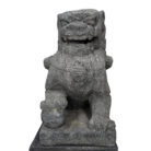 GRC Temple Lion Pair On Stand