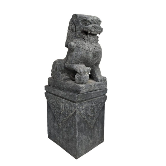 Large-Temple-Lion-Pair-Statues-Side.jpg GRC Temple Lion Pair On Stand