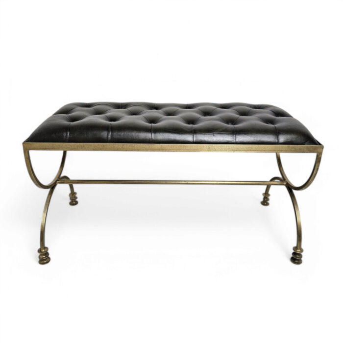Leather-And-Steel-Ottoman-Bench-Main.jpg Luxury leather decor Gauteng