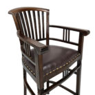 Leather bar stool