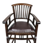 Leather bar stool
